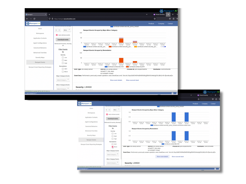 RampartTM Dashboard